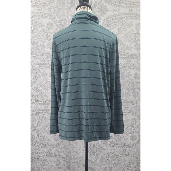 Market & Spruce cowl neck women's green cowl neck NWT Size Medium office preppy - Picture 5 of 10